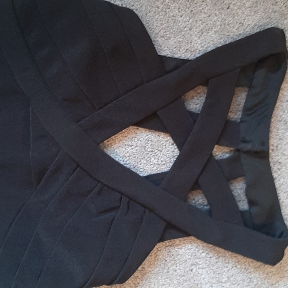 Black Womens Bodycon Dress - Picture 2 of 5